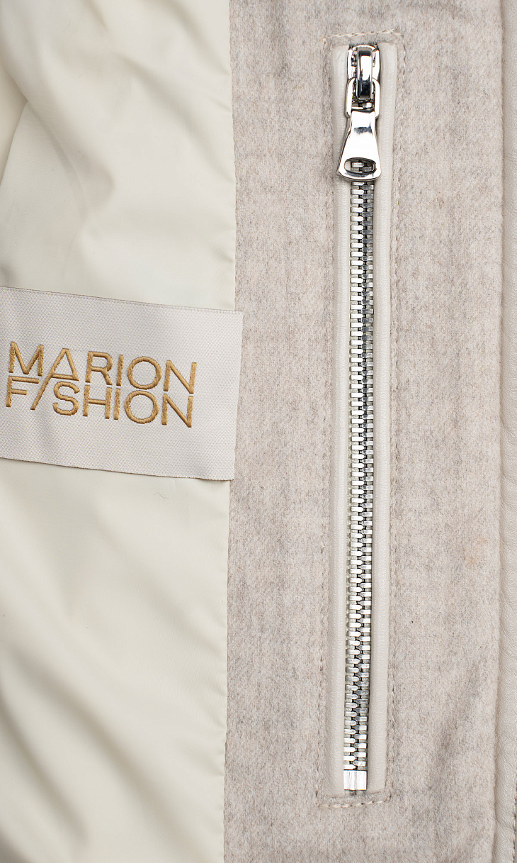 MARION FASHION: Дубленка на молнии