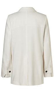 Двубортный пиджак из льна