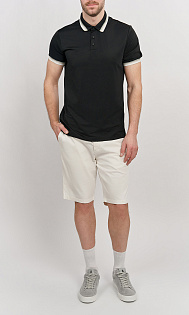 Поло с логотипом на рукаве