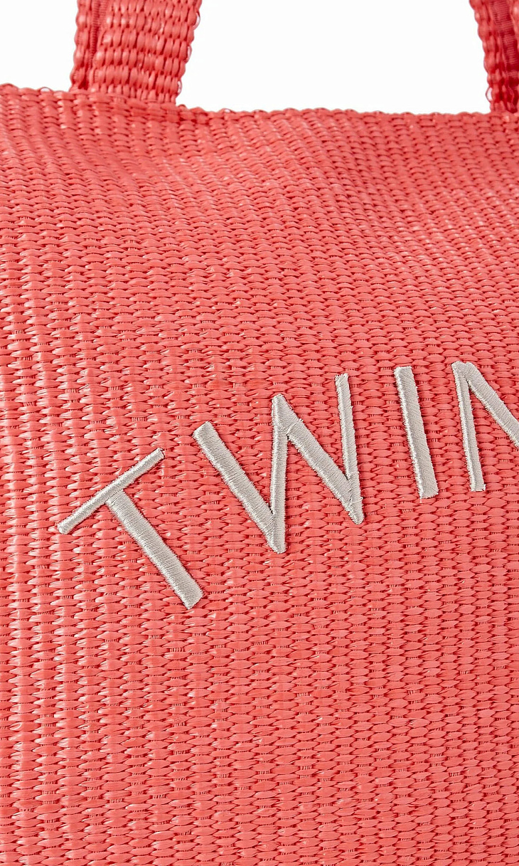 TWINSET: Пляжная сумка с логотипом
