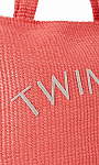 TWINSET: Пляжная сумка с логотипом