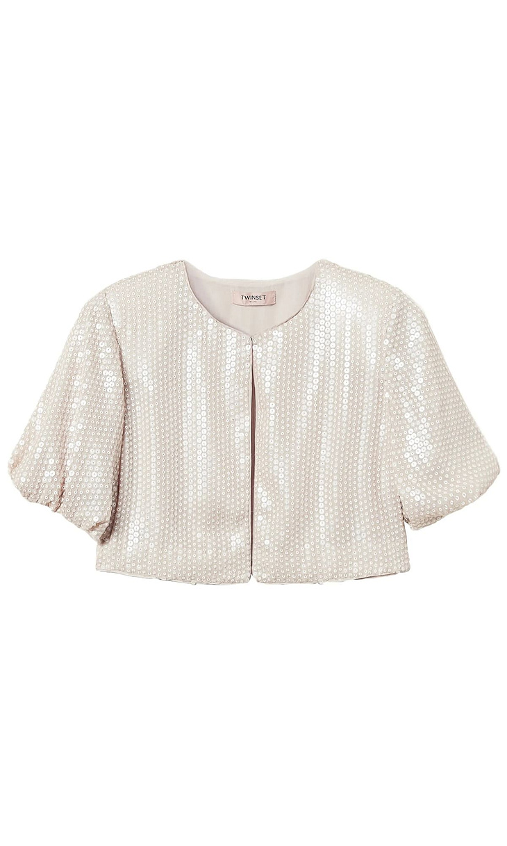 TWINSET: Жакет с пайетками