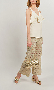 Вязаные брюки с шортиками