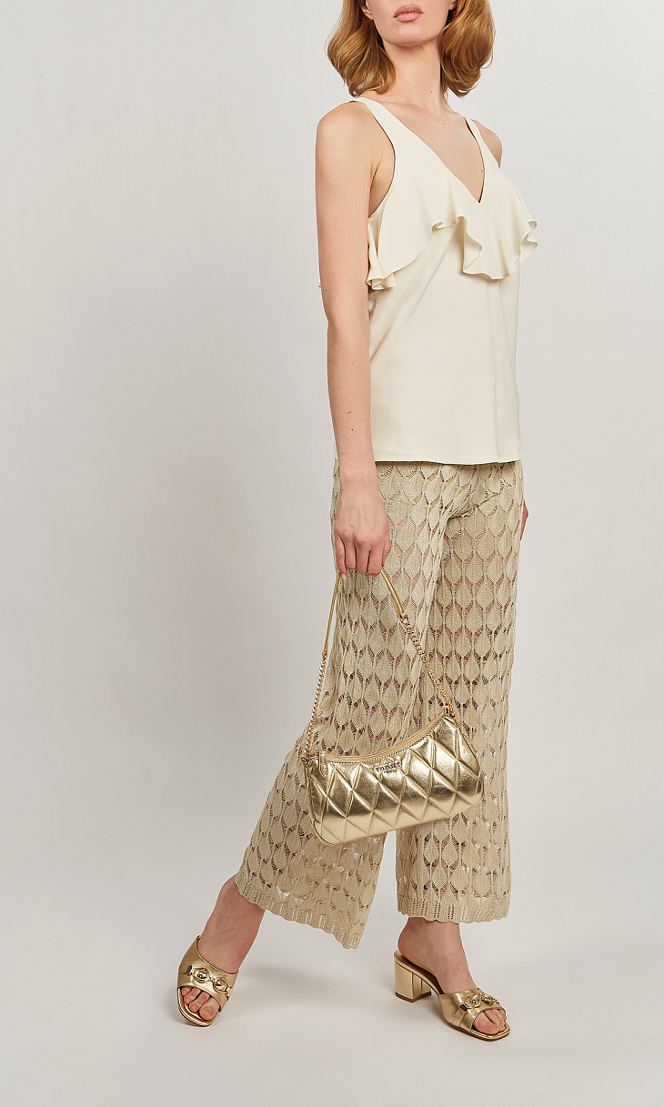 TWINSET: Вязаные брюки с шортиками