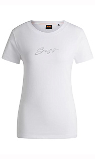 Футболка из хлопка с принтом