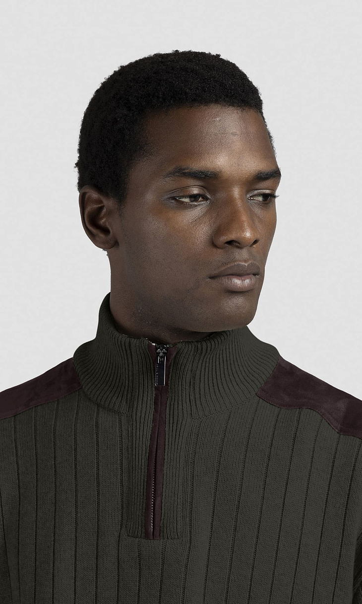 Paul Shark: Джемпер с замшевыми вставками