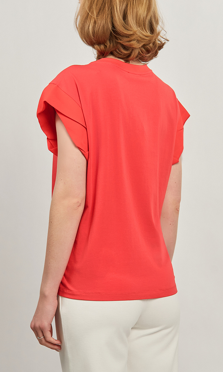 TWINSET: Футболка с вышитым логотипом