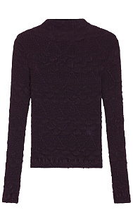 Водолазка с плиссированным узором