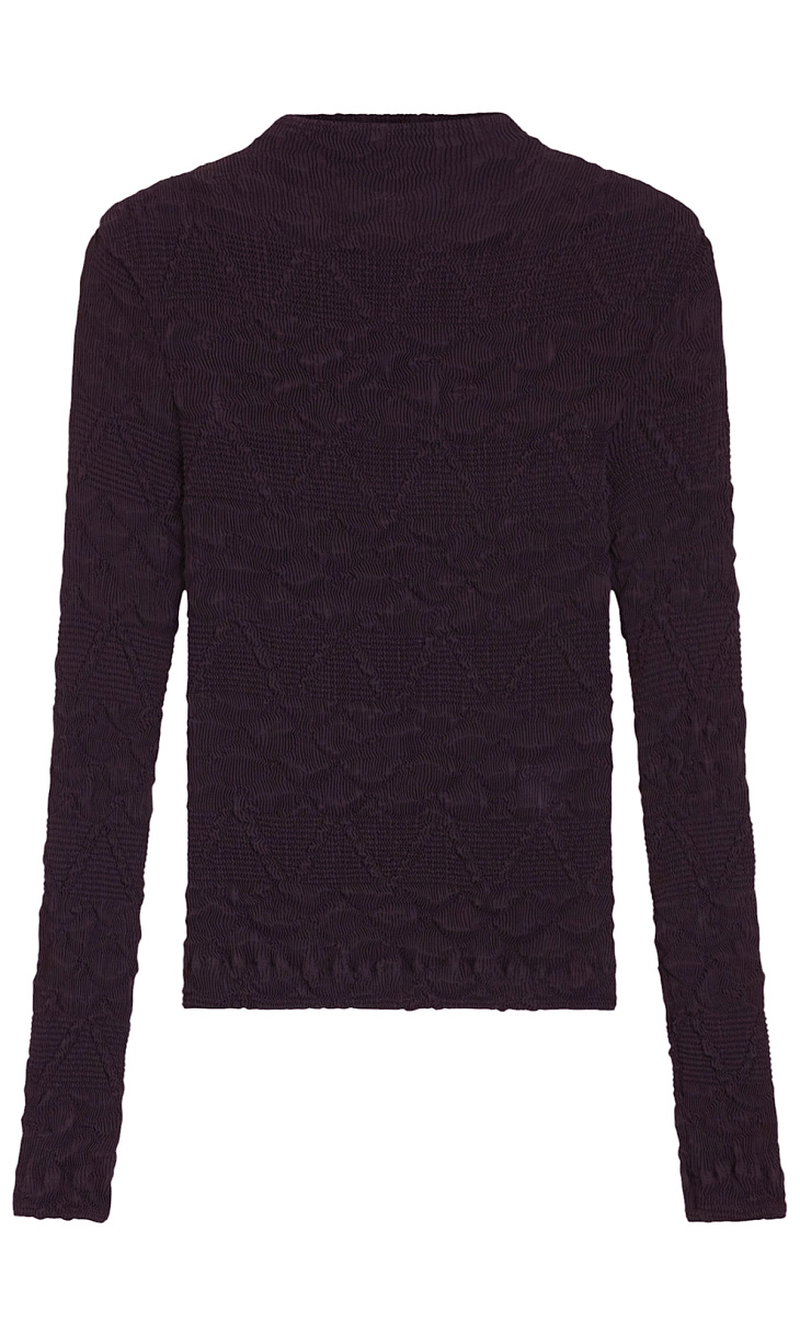 HUGO BOSS: Водолазка с плиссированным узором