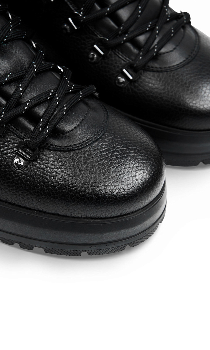 BOGNER: Ботинки из кожи и меха