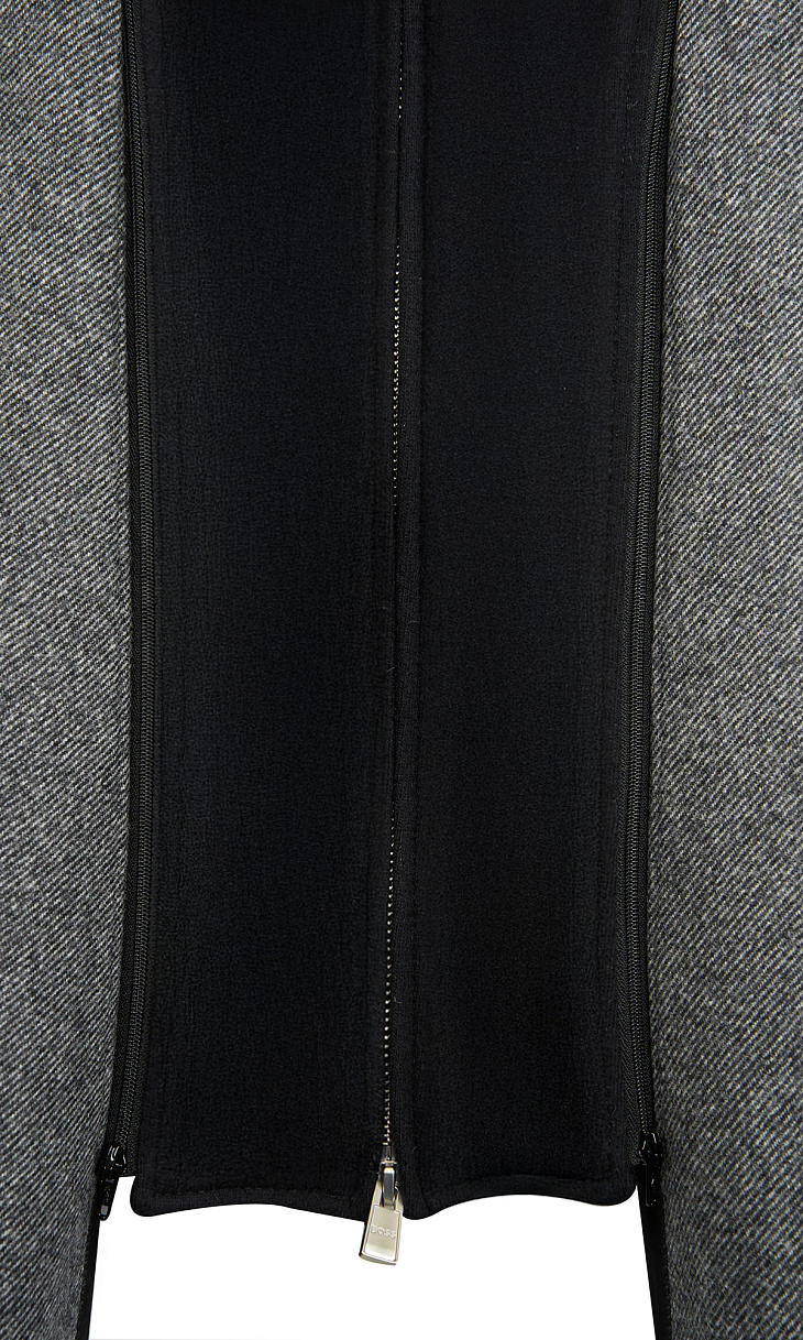 HUGO BOSS: Куртка из шерсти с вставкой