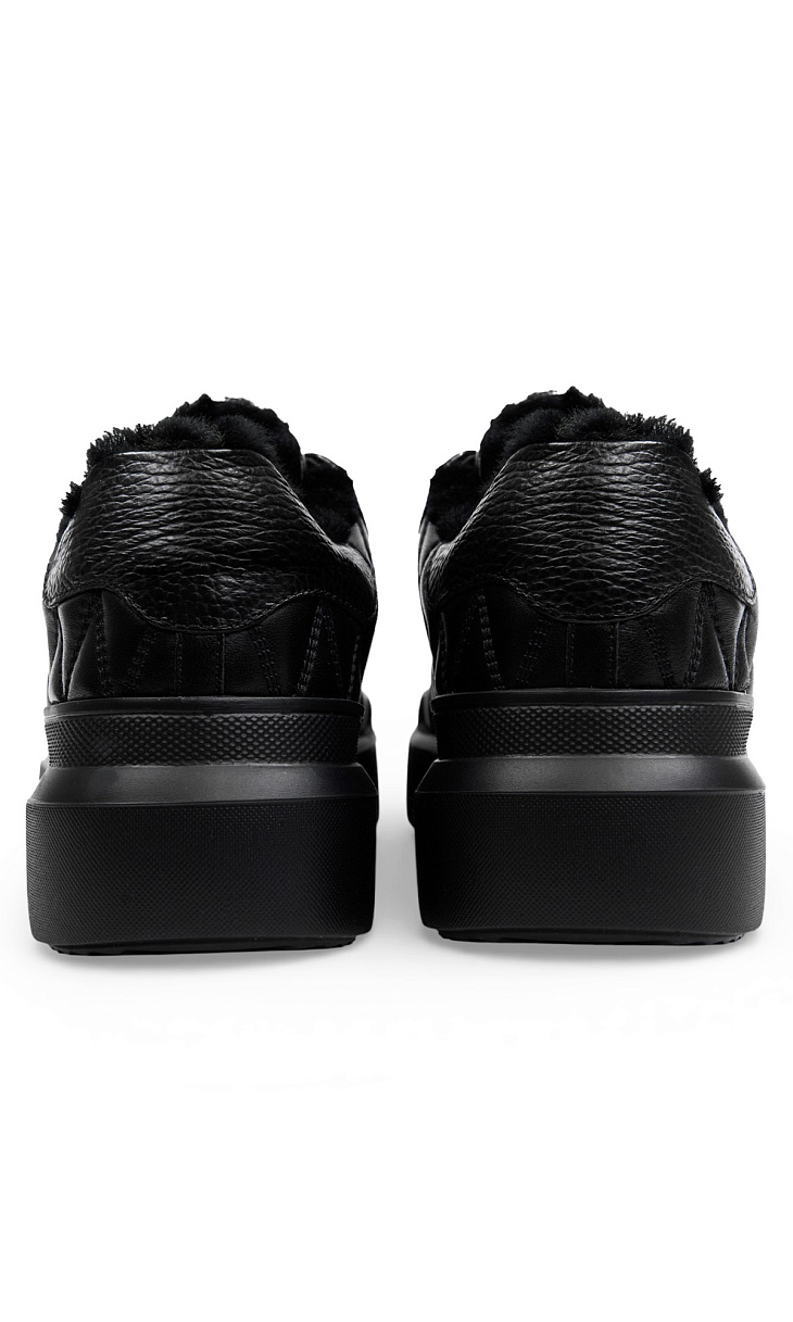 BOGNER: Кеды из кожи с мехом