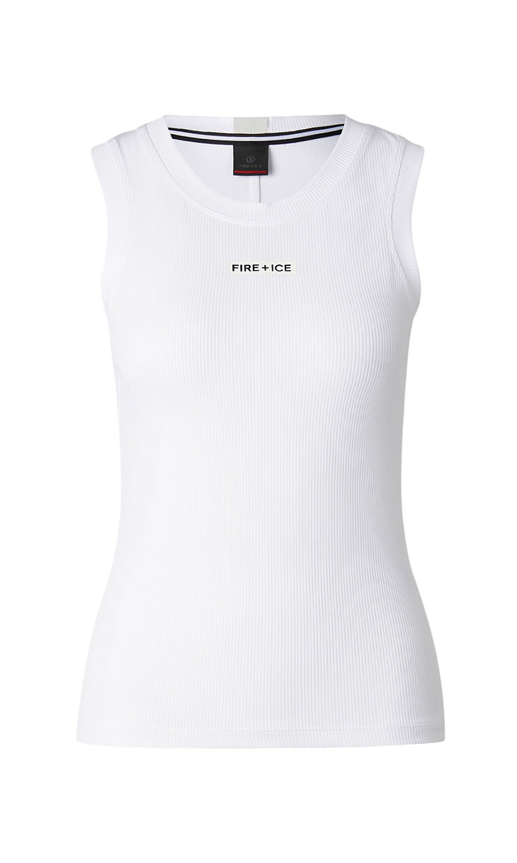 Bogner: Топ в рубчик с принтом