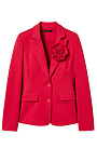 TWINSET: Пиджак с цветочной брошью