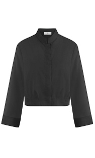 Блуза с воротником-стойкой