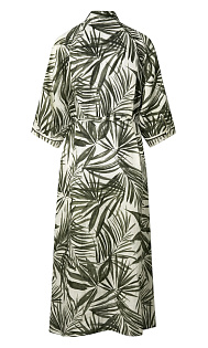 Платье на пуговицах из льна