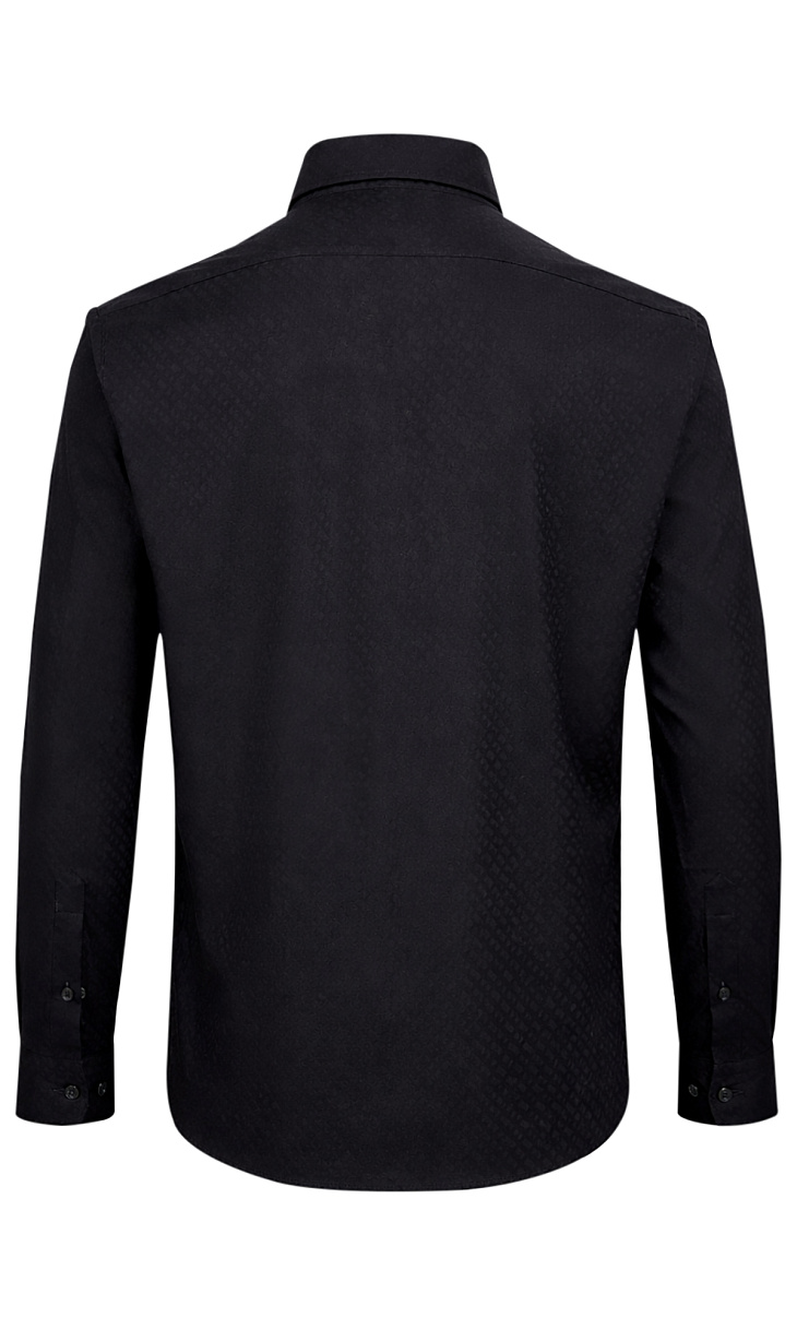 HUGO BOSS: Рубашка с жаккардовым рисунком
