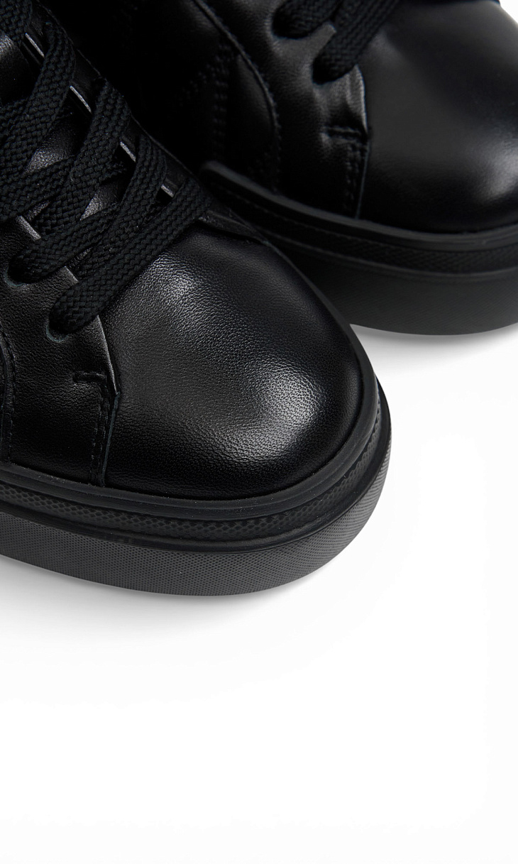 BOGNER: Кеды из кожи с мехом