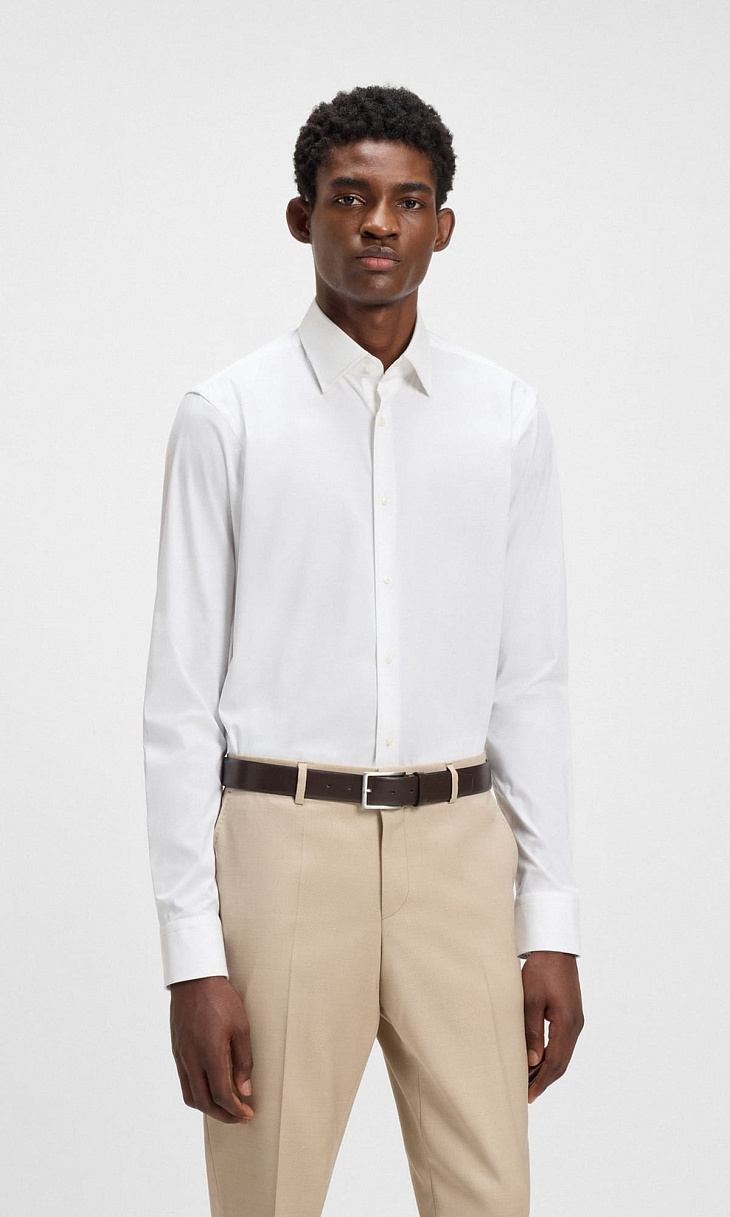 HUGO BOSS: Рубашка из хлопка