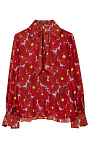 LUISA CERANO: Блуза с принтом