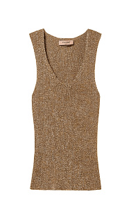 Вязаный топ с люрексом