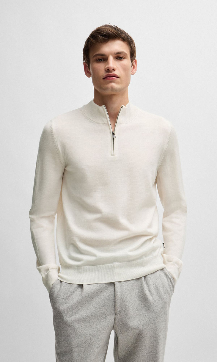 HUGO BOSS: Джемпер с молнией