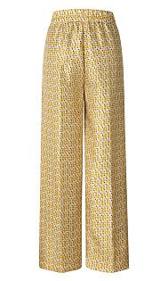 Шелковые брюки с принтом