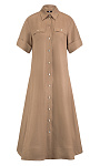 RIANI: Платье-рубашка из льна