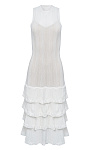 TWINSET: Ажурное платье с воланами