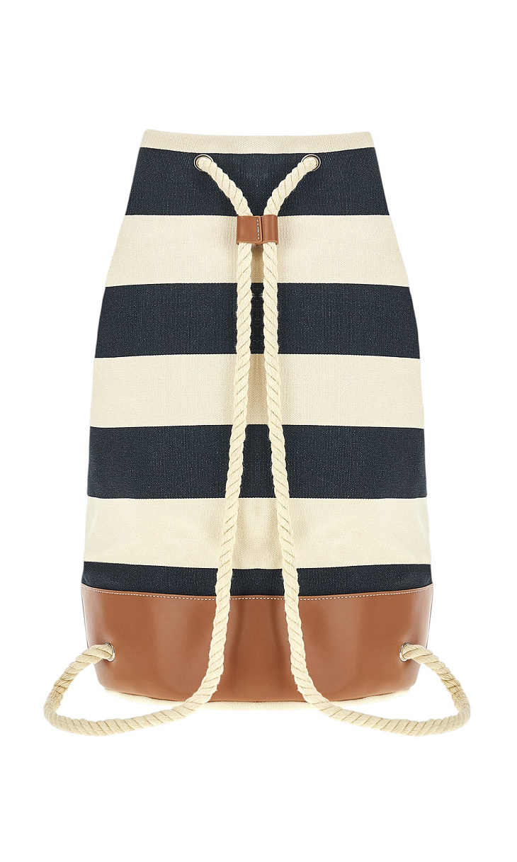 Paul Shark: Холщовая сумка с кожаными вставками