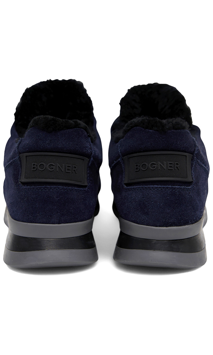 BOGNER: Замшевые кроссовки с мехом