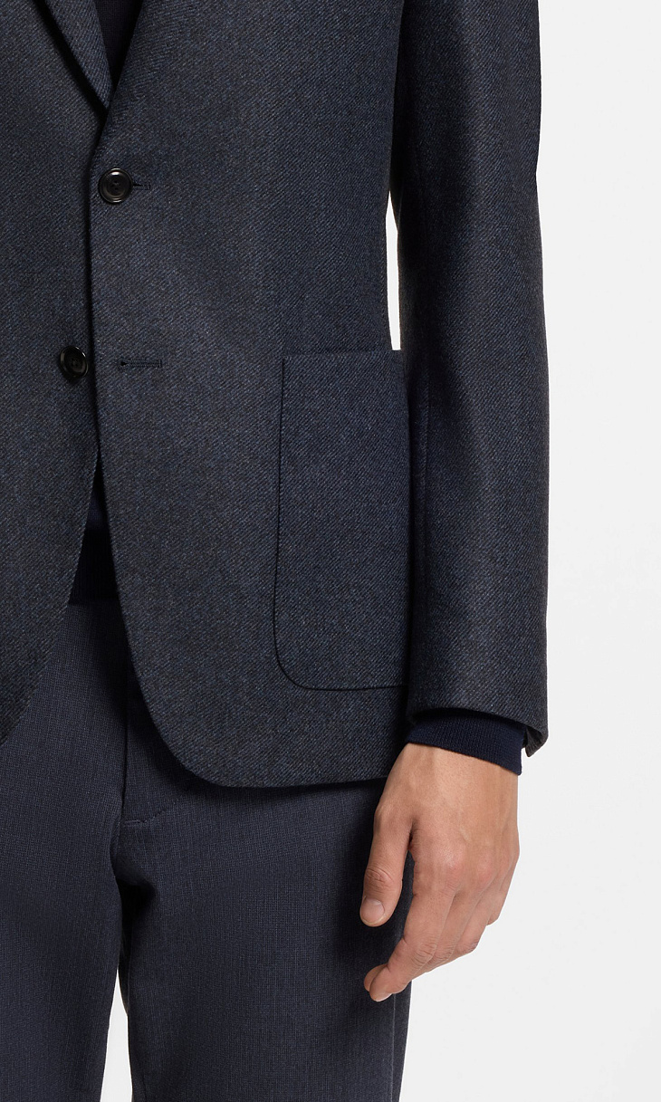 HUGO BOSS: Куртка из шерсти со вставкой