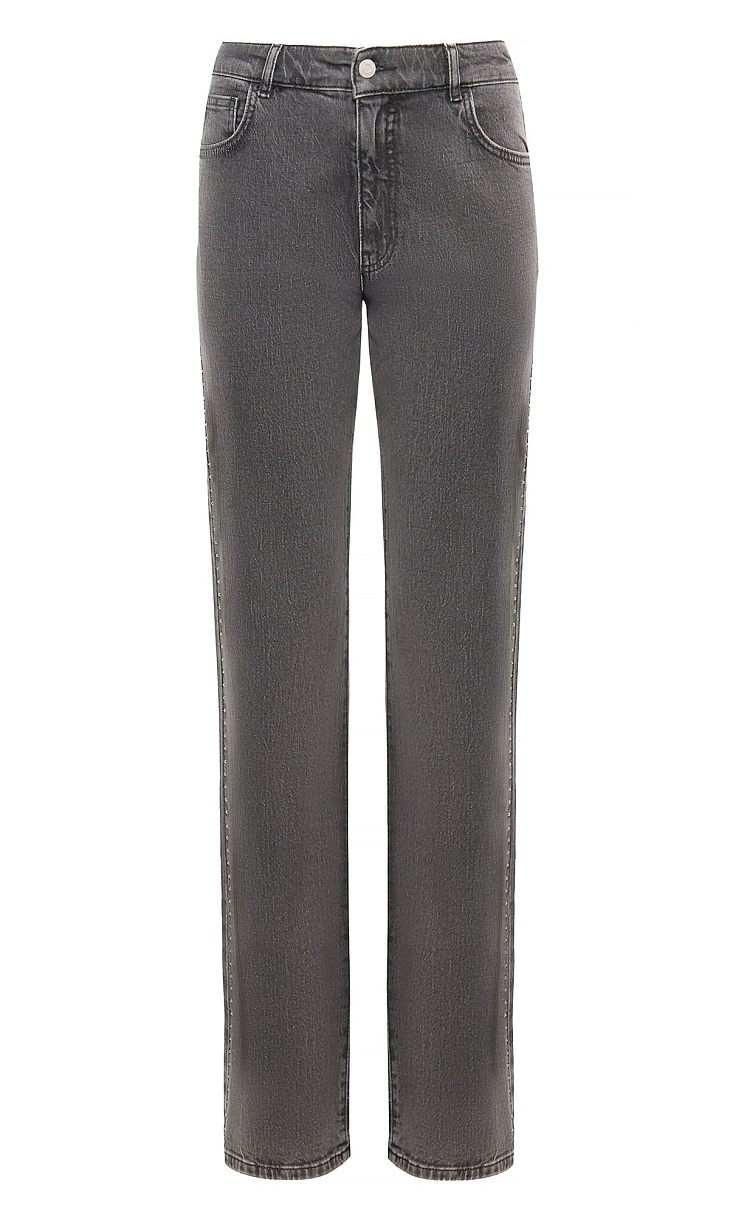 TWINSET: Джинсы со стразами