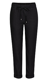 Укороченные брюки из льна