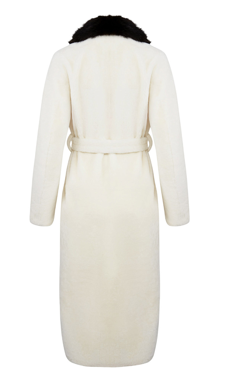 MARION FASHION: Шуба с поясом