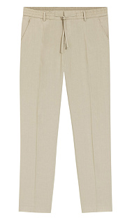 Зауженные брюки из льна