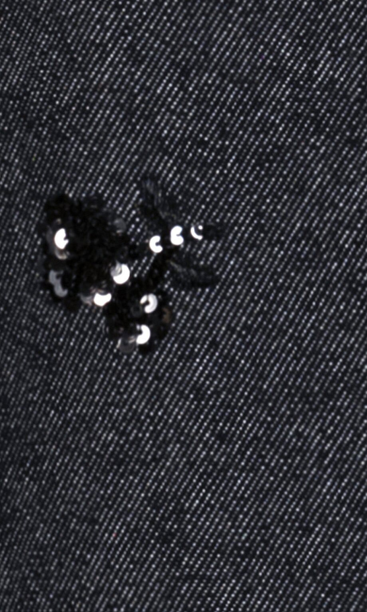 LUISA CERANO: Джинсовое платье с пайетками