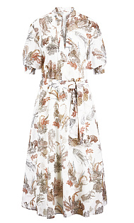 Платье с принтом