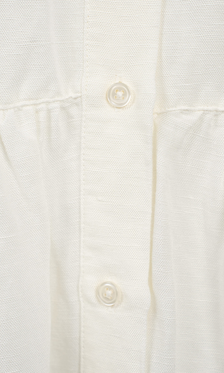 HUGO BOSS: Платье-рубашка из льна