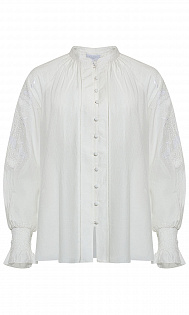Блуза из хлопка и шелка Escada, 5036415/A101-222, сезон Весна 2022