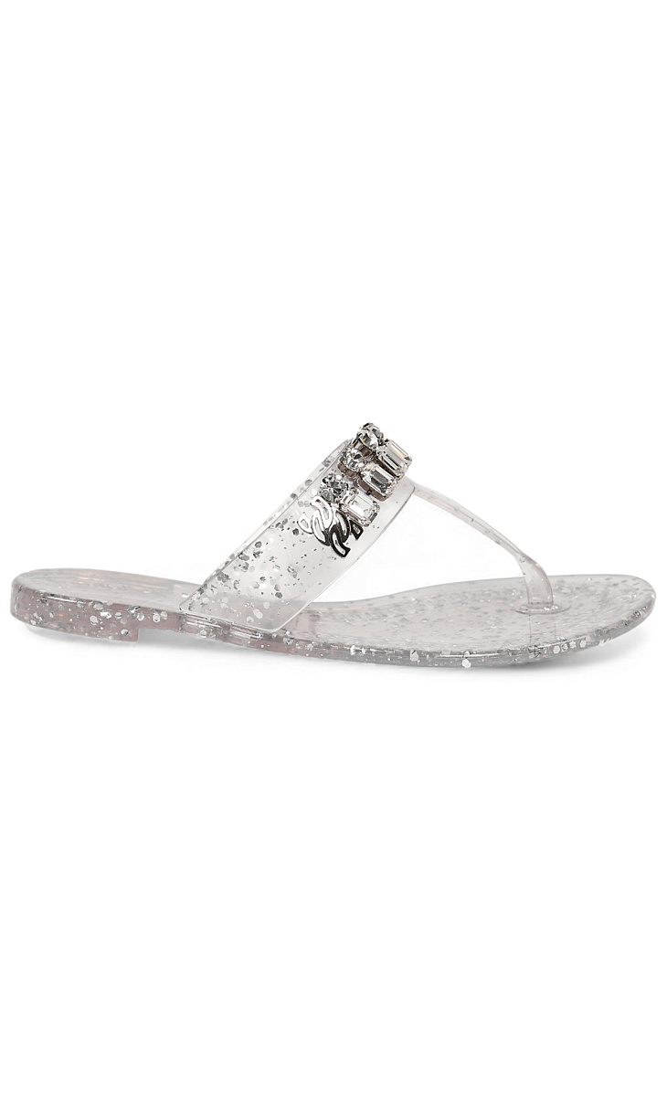 CASADEI: Шлепанцы со стразами