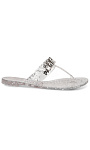 CASADEI: Шлепанцы со стразами