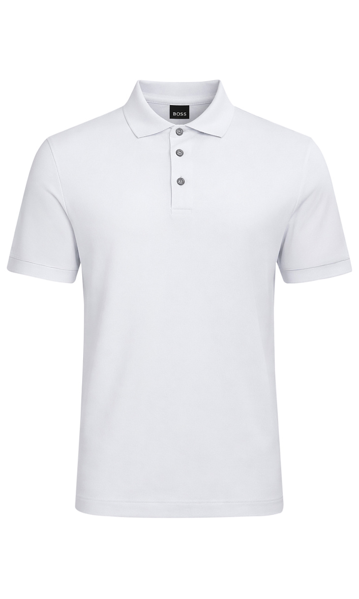 HUGO BOSS: Поло из лиоцелла и хлопка