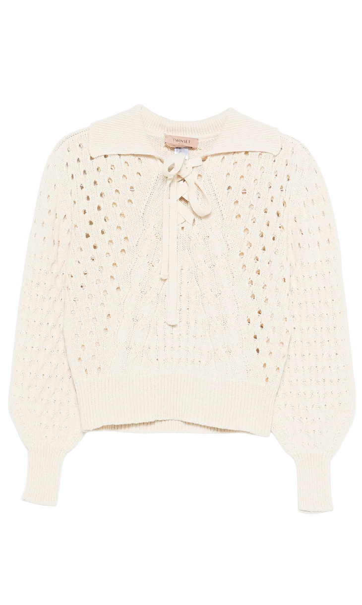 TWINSET: Кружевной пуловер