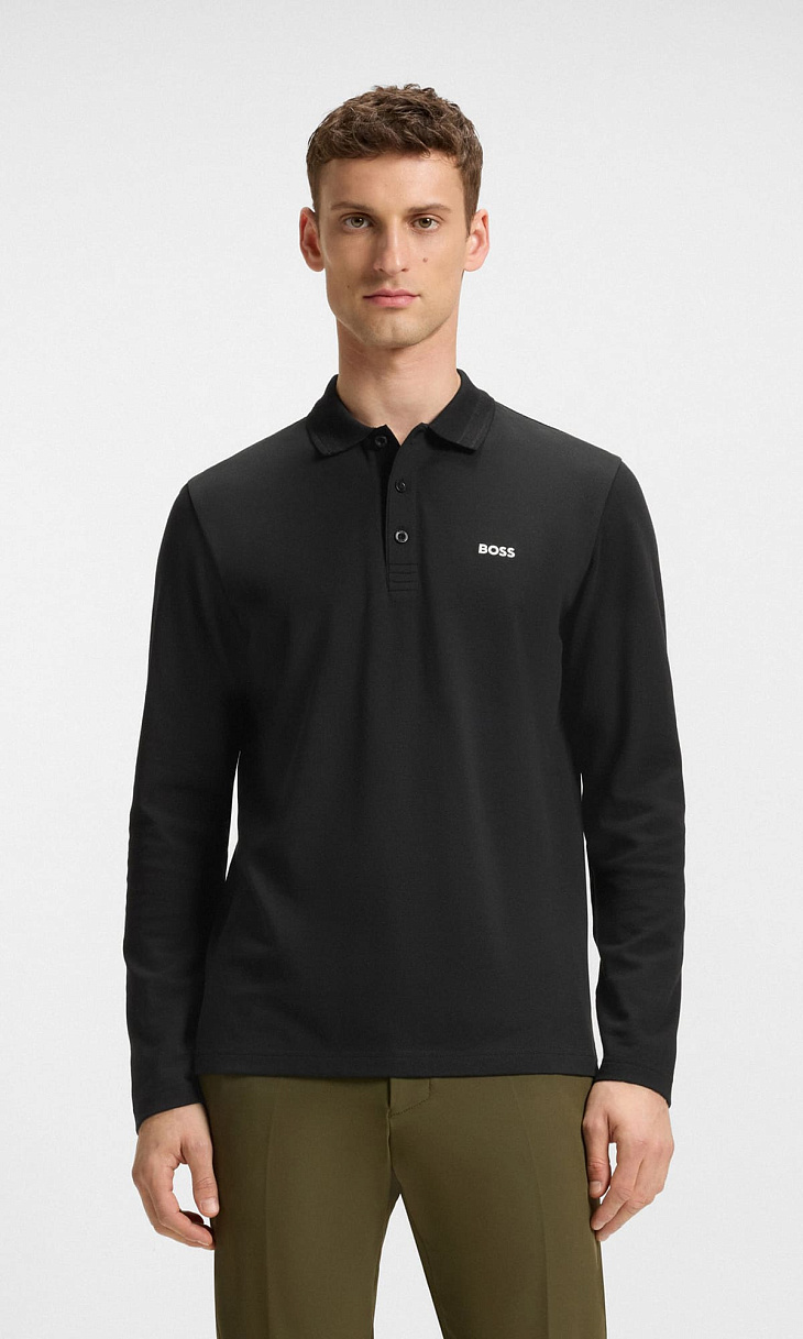 HUGO BOSS: Поло из хлопка