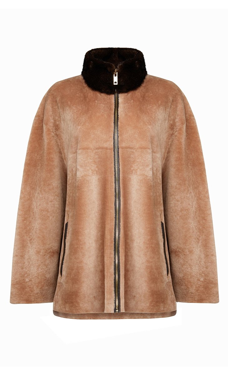 MARION FASHION: Дубленка на молнии