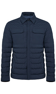 Пуховик с отложным воротником