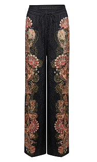 Брюки с жаккардовым рисунком