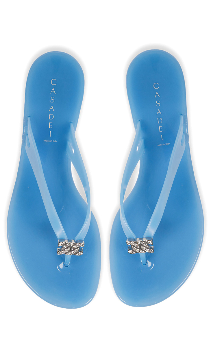 CASADEI: Шлепанцы со стразами