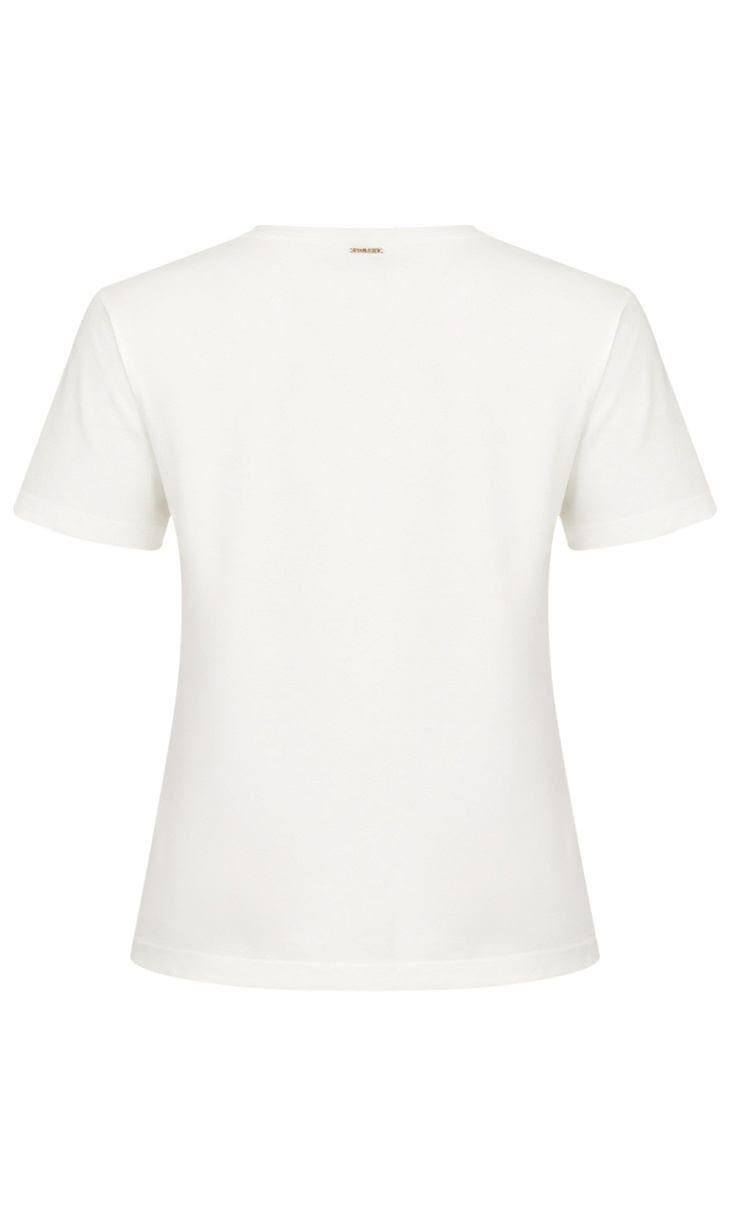 TWINSET: Футболка с кружевом